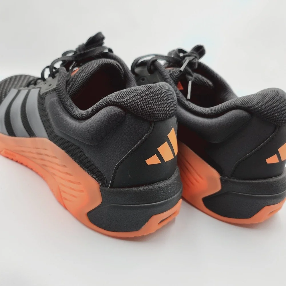 Mens Size 14 Adidas Training Shoes Dropset 4 Trainer Black Lucid Orange JR4677